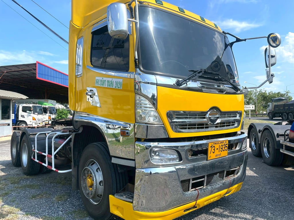 10 ล้อ หัวลาก เหลืองรับทรัพย์ HINO FM2P 314 แรง ปี 46 10 ล้อ หัวลาก เหลืองรับทรัพย์ HINO FM2P 314 แรง ปี 46