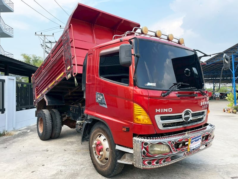 6 ล้อดั้ม ส้ม สะสม ทรัพย์  HINO FG1J 220 แรง ปี 54  