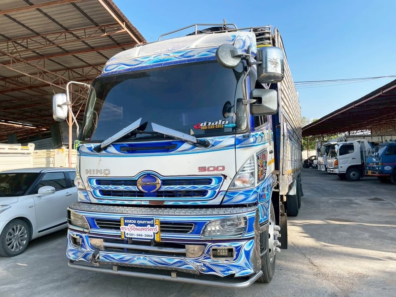 10 ล้อ คอกเกษตร HINO FL1J 212 แรง ปี 48 7.6 x 2.5 x 2.4 m