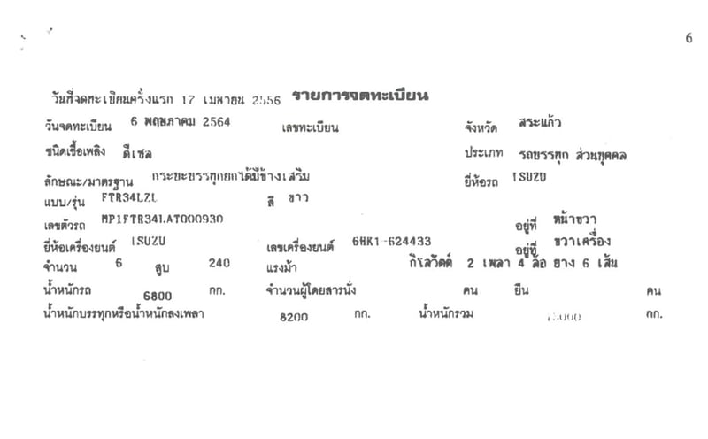 6 ล้อดั้ม ฟ้านำทรัพย์ ISUZU FTR34 240 แรง ปี 56 6 ล้อดั้ม ฟ้านำทรัพย์ ISUZU FTR34 240 แรง ปี 56