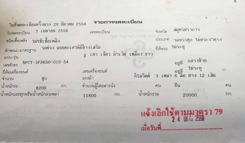 ขายหางพ่วง 3 เพลาดั้ม 8 น๊อต ปี 54 กระบะยาว 6.8 m กว้าง 2.5 m. ขายหางพ่วง 3 เพลาดั้ม 8 น๊อต ปี 54 กระบะยาว 6.8 m กว้าง 2.5 m.