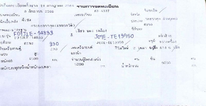6 ล้อ ดั้ม ฟ้าทะเล  HINO FD1J 230 แรง ปี 64