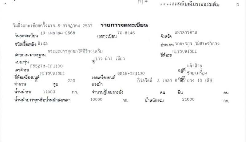 MITSHUBISHI FN527 220 แรง ปี 37