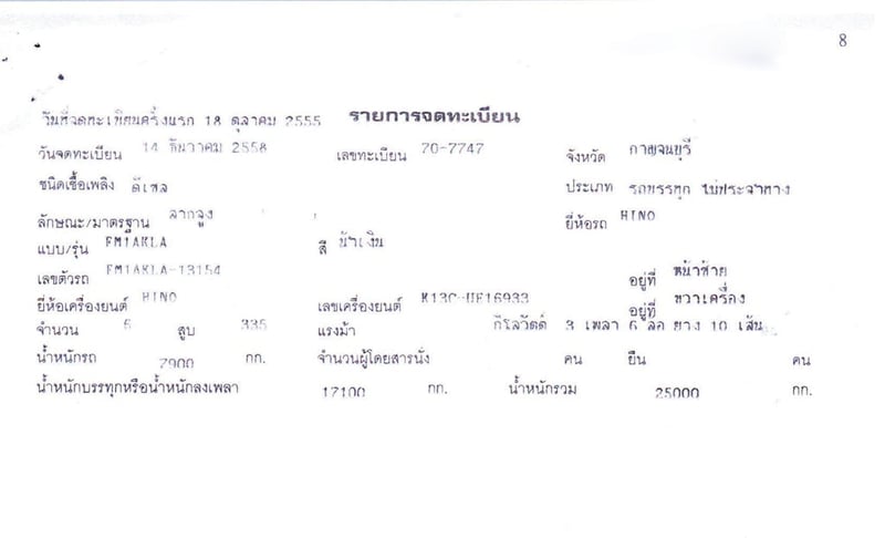 รถ 10 ล้อ หัวลาก HINO FM1A 335 แรง ปี 55 รถ 10 ล้อ หัวลาก HINO FM1A 335 แรง ปี 55