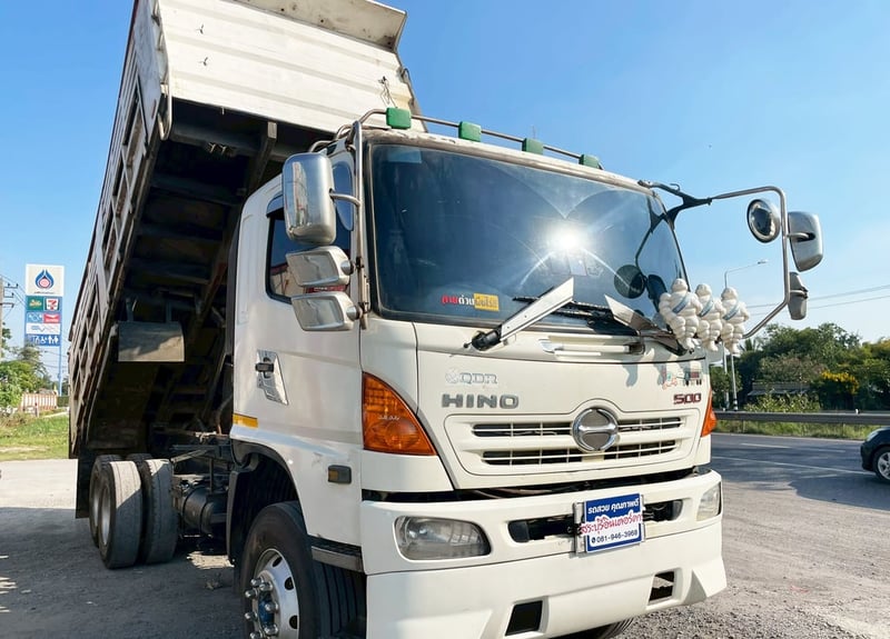 10 ล้อ ดั้ม HINO FM1A 344 แรง ปี 55 ครื่องเดิม สภาพพร้อมใช้
