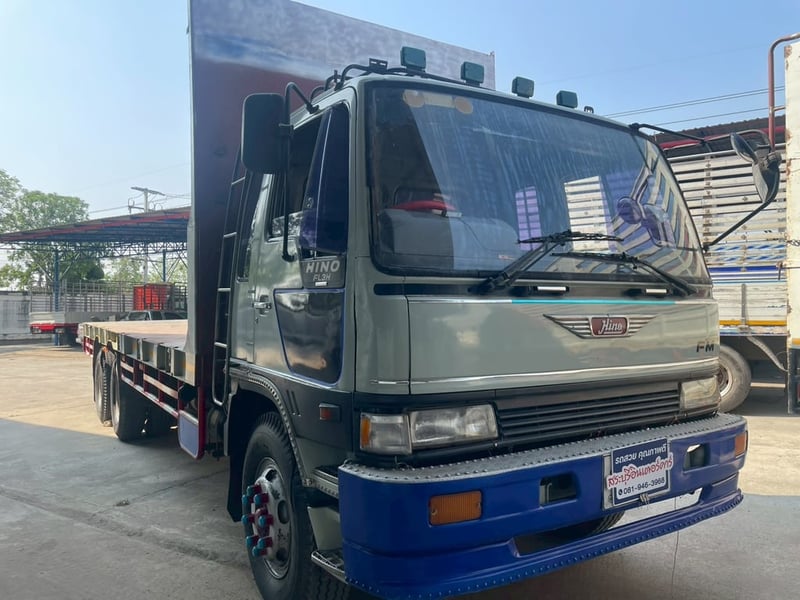 รถบรรทุก 10 ล้อ พื้นเรียบ HINO FL3H 195 แรง ปี 37 รถบรรทุก 10 ล้อ พื้นเรียบ HINO FL3H 195 แรง ปี 37