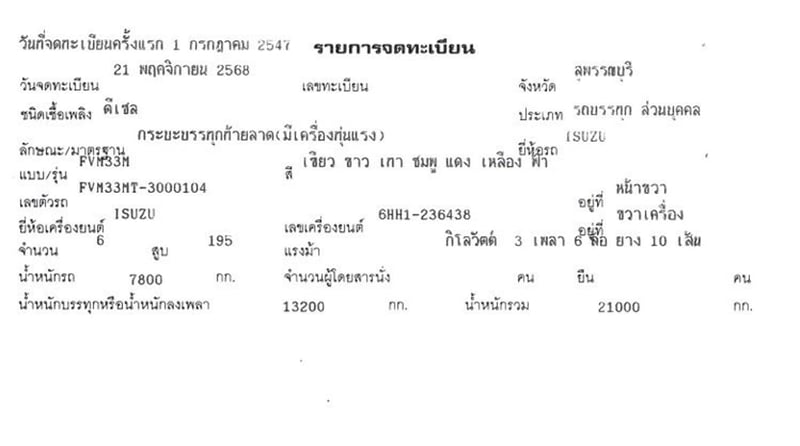 10 ล้อ ท้ายลาด ISUZU FVM33 195 แรง ปี 47 10 ล้อ ท้ายลาด ISUZU FVM33 195 แรง ปี 47