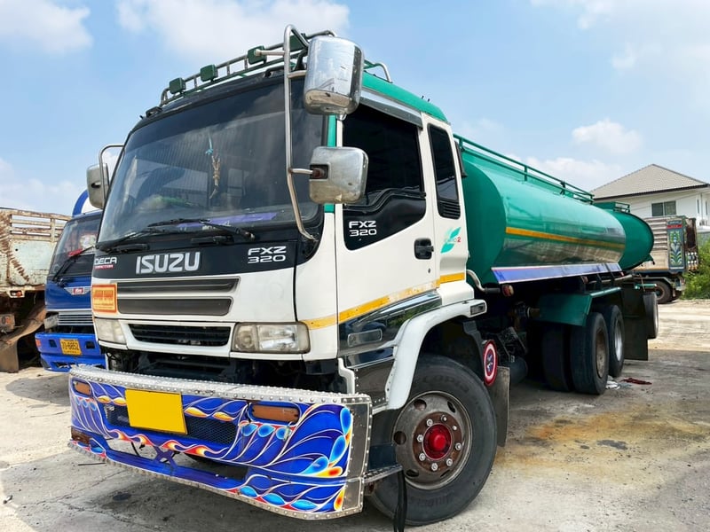รถบรรทุกน้ำ 10 ล้อดั้ม พร้อมลูกพ่วง ISUZU FXZ23 270 แรง ปี 40