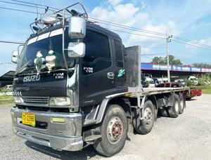 ISUZU FVM 195 แรง ปี 47 รถบรรทุก 12 ล้อ กระบะพื้นเรียบ