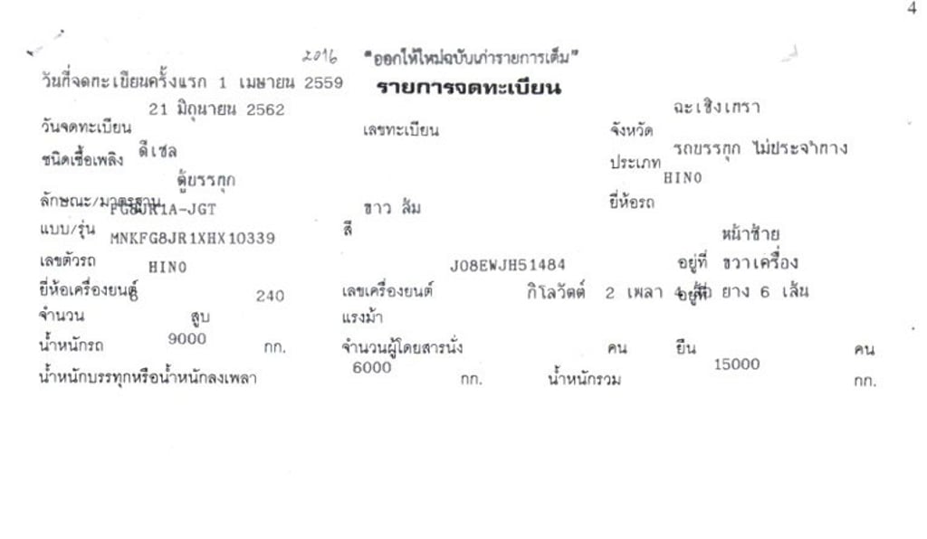HINO FG 240 แรงม้า รถบรรทุก 6ล้อ ตู้แห้ง ปี 2559