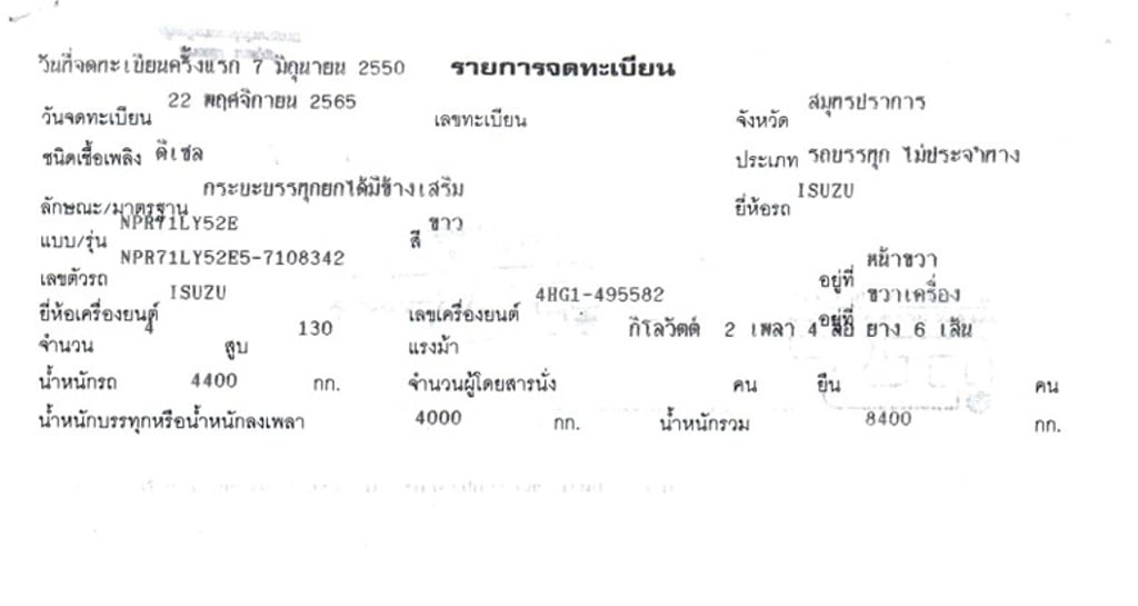 6 ล้อ ดั้ม ISUZU NPR 130 แรง ปี 50 6 ล้อ ดั้ม ISUZU NPR 130 แรง ปี 50