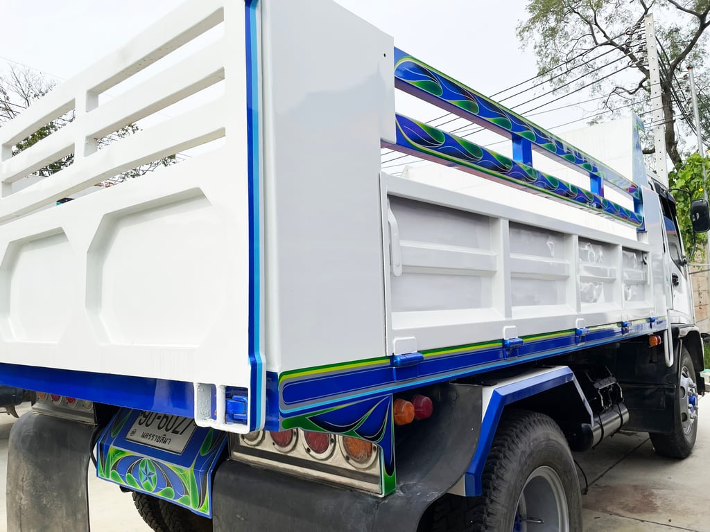 6 ล้อ ดั้ม ขาว ISUZU FTR 33 200 แรง ปี 45