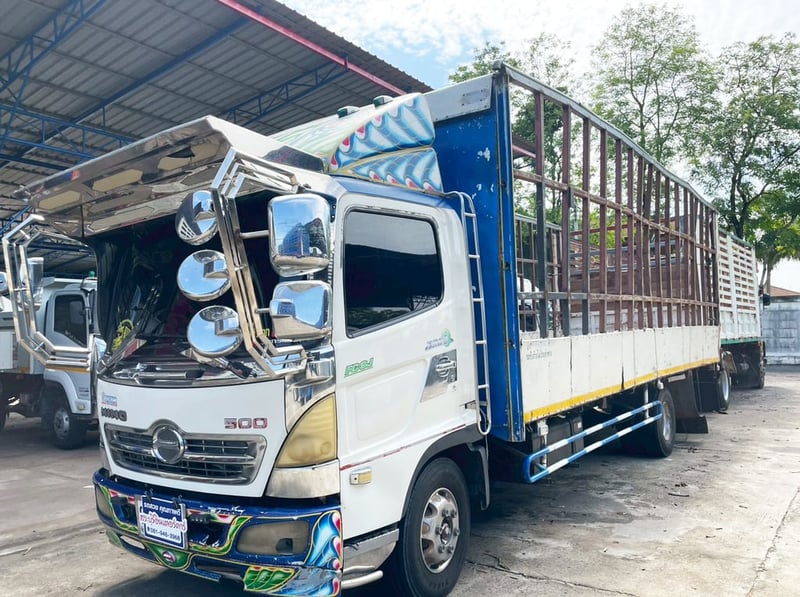 รถ 6 ล้อ บรรทุก เหนี่ยวทรัพย์  HINO FC9J 175  แรง ปี 51