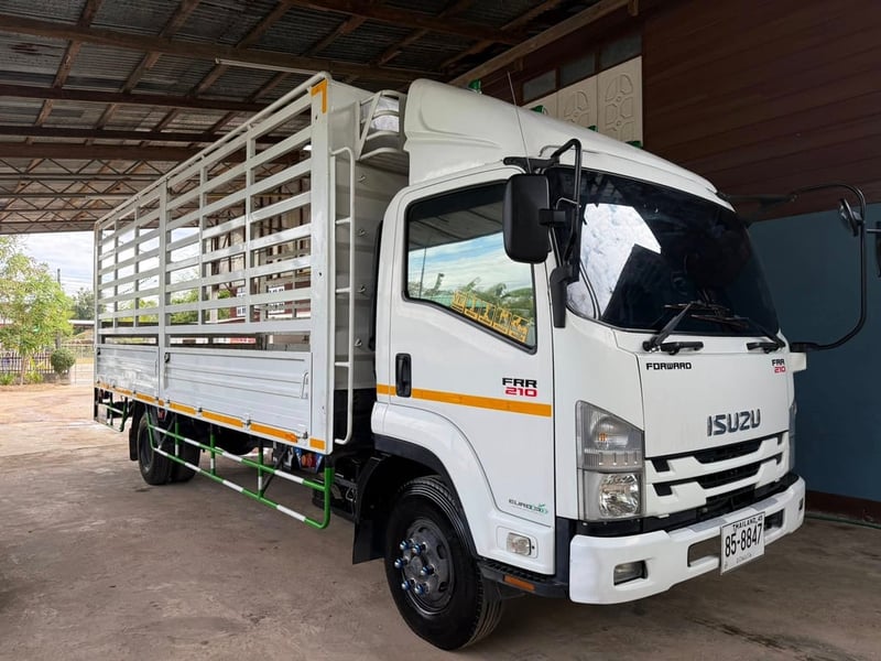 ISUZU FRR 210 แรงม้า รถบรรทุก 6ล้อ กระบะคอกสูง ปี2019 เลขไมล์น้อย 78,000 กม.