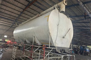 ขายด่วน ถังไซโลอาหารสัตว์ 14ตัน