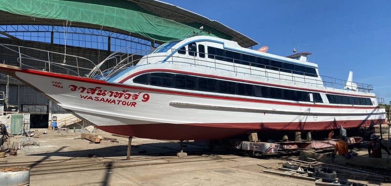 ขายเรือเฟอรี่ไม้ตะเคียนทอง 2 ชั้น