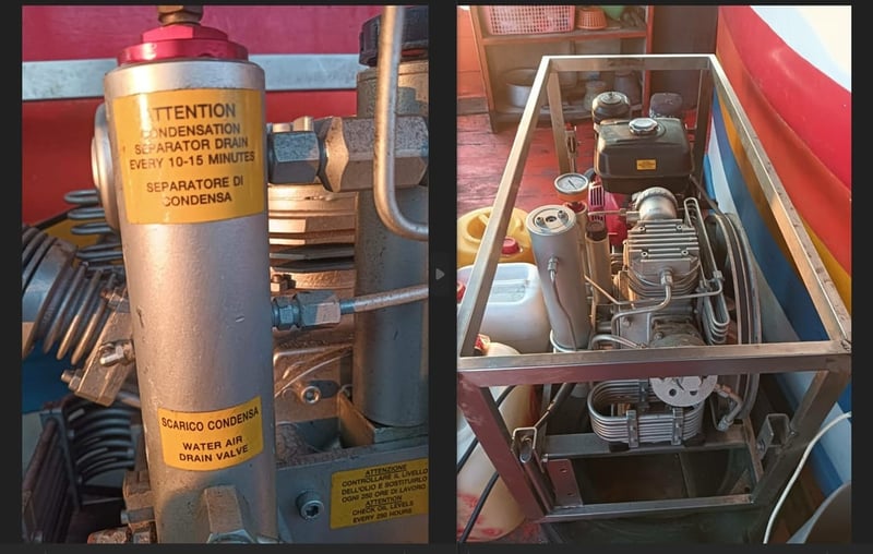 ขายเรือไม้ 2 ชั้น พร้อมเครื่องอัดแทงค์อากาศ