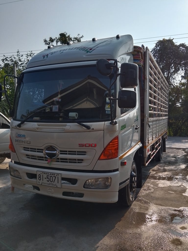 HINO FC9JJLA 175แรงม้า รถบรรทุก 6ล้อ กระบะคอกสูง ปี2012 เลขไมล์น้อยกว่า 100,000 กม.