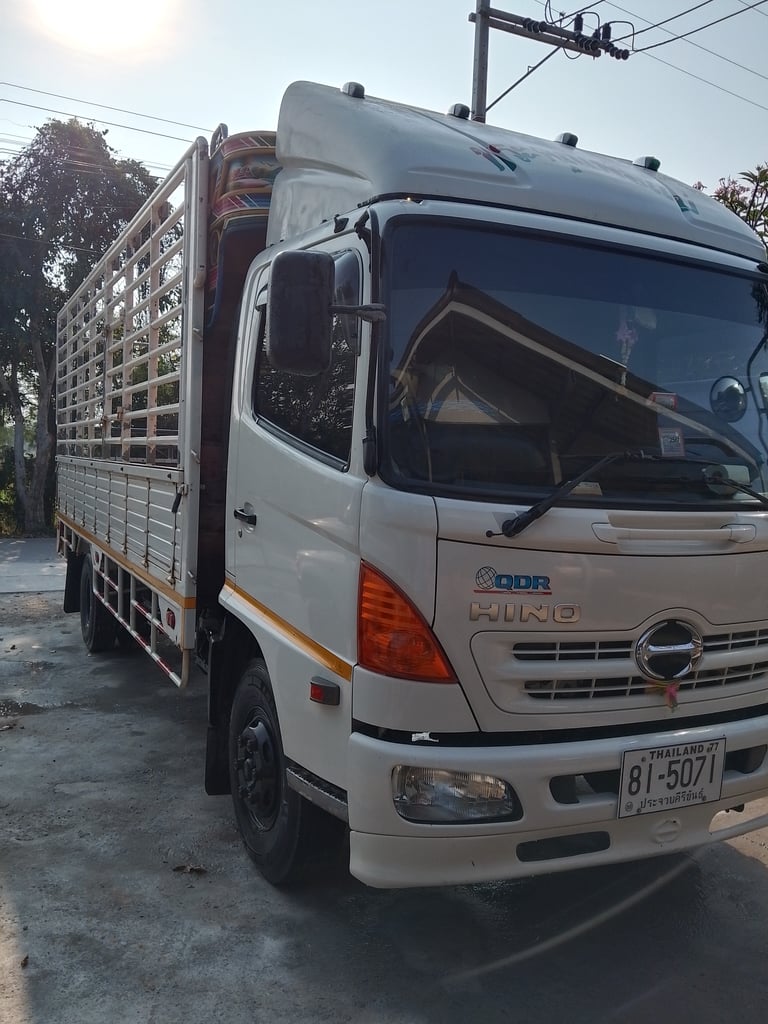 HINO FC9JJLA 175แรงม้า รถบรรทุก 6ล้อ กระบะคอกสูง ปี2012 เลขไมล์น้อยกว่า 100,000 กม.