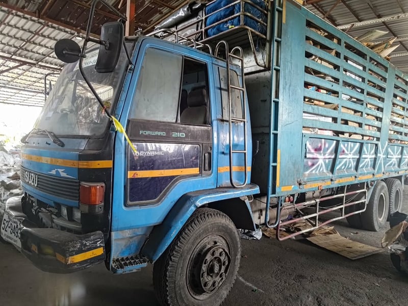 ISUZU FTR 175แรงม้า รถบรรทุก 6ล้อ กระบะคอกสูง ปี2019