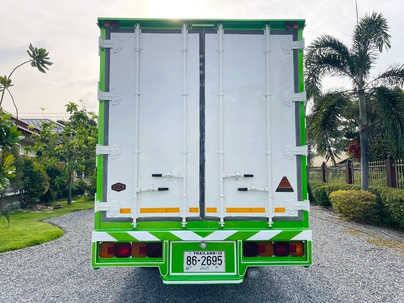 6 ล้อ HINO MEGA FC9JJ 175 แรง เทอร์โบ ปี 2559  ตู้แห้งเปิดได้รอบคัน ตู้ 10 บาน 