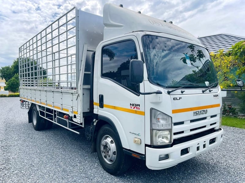 6 ล้อ ISUZU NQR 175  กระบะแผงสูง กระบะยาว 5.50 กว้าง 2.20 สูง 2.35  