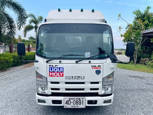 ISUZU NLR 130 4 ล้อ 2 แถวพร้อมที่นั่ง แรงเทอร์โบ รถห้างแท้ ปี 2560 