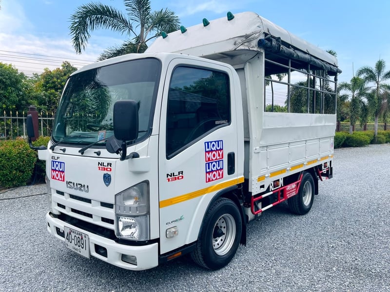ISUZU NLR 130 4 ล้อ 2 แถวพร้อมที่นั่ง แรงเทอร์โบ รถห้างแท้ ปี 2560 