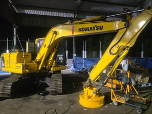 จำหน่ายขายแม่เหล็กไฟฟ้าติดรถแม็คโครขนาด110cmรถแม็คโครpc200, SK200 , SX1-2 , CAT 315 , SANY 215 จำหน่ายขายแม่เหล็กไฟฟ้าติดรถแม็คโครขนาด110cmรถแม็คโครpc200, SK200 , SX1-2 , CAT 315 , SANY 215