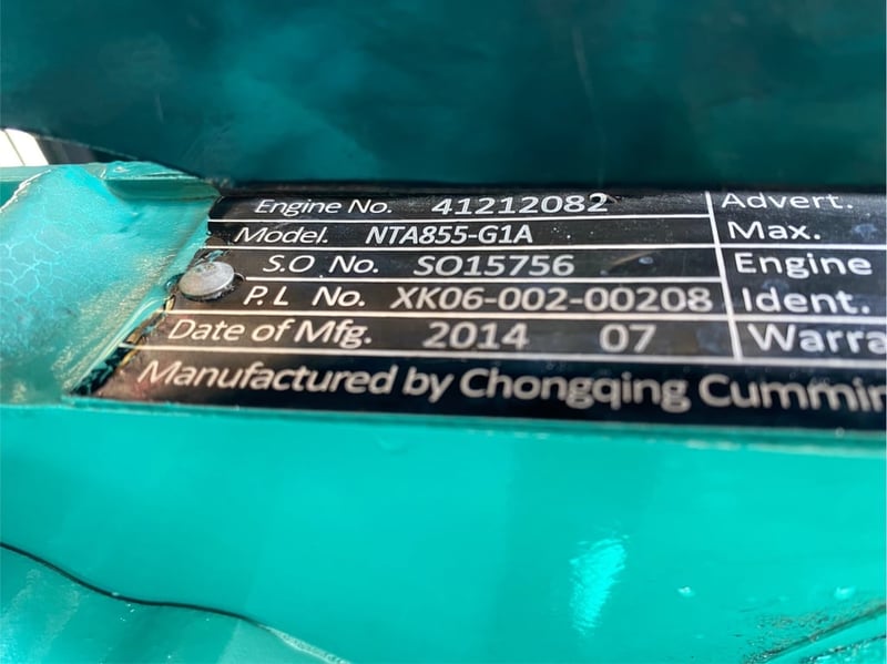 เครื่องปั่นไฟคัมมิ่นส์ มือสอง ขนาด325Kva stb