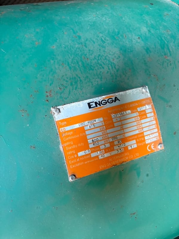 เครื่องปั่นไฟคัมมิ่นส์ มือสอง  ขนาด 500Kva