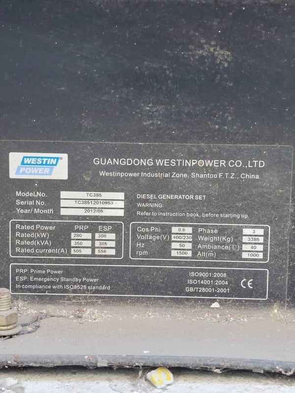 เครื่องปั่นไฟมือสอง