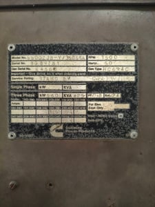 เครื่องปั่นไฟมือสอง 825Kva