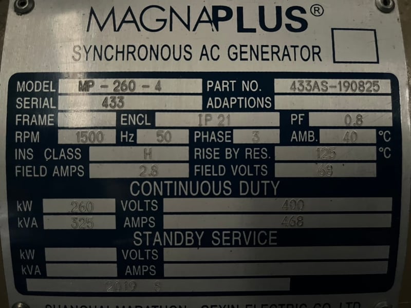 เครื่องปั่นไฟคัมมิ่นส์มือสอง