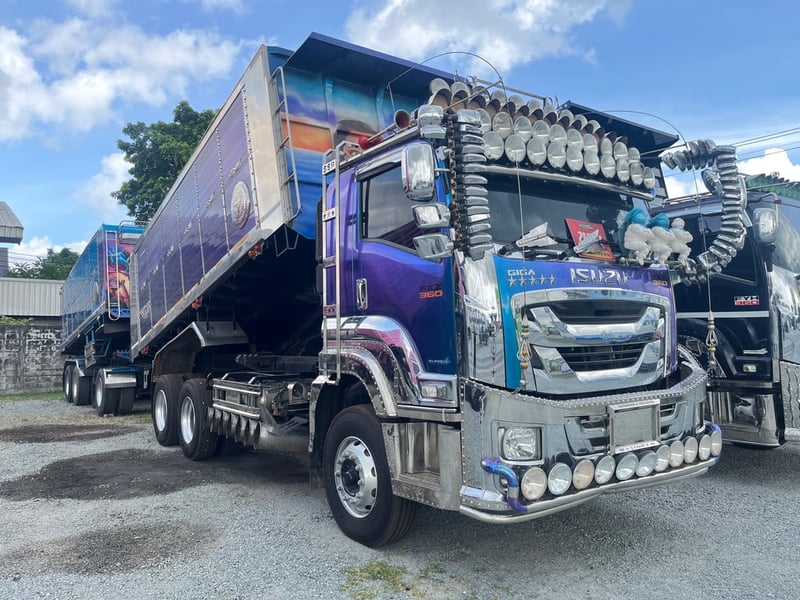 ISUZU FXZ 360แรงม้า รถบรรทุก 10ล้อ พ่วงแม่ลูก ปี2023 (5236,2075)