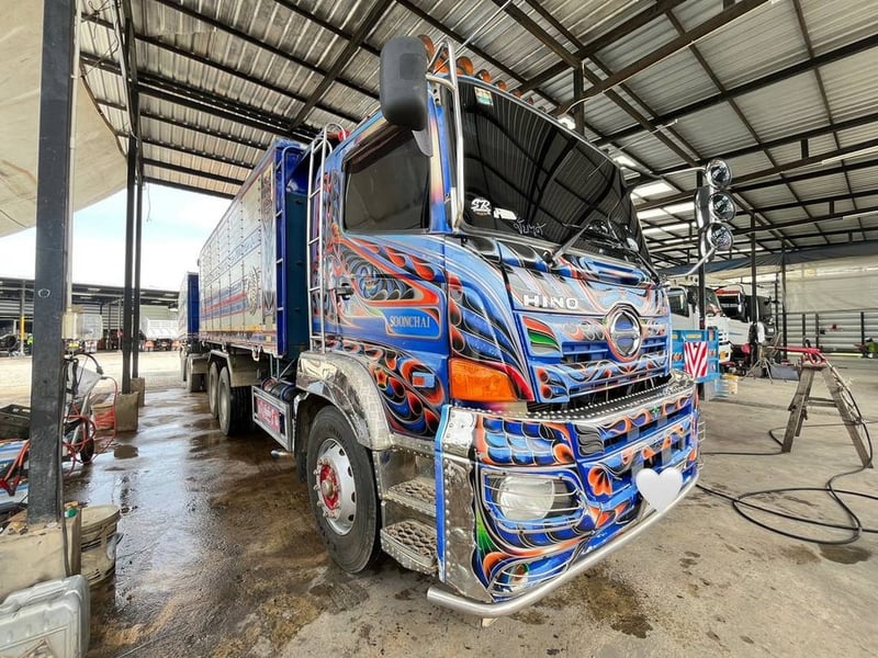 HINO FM 344แรงม้า รถบรรทุก 10ล้อ พ่วงแม่ลูก ปี2017 (7825,7826)