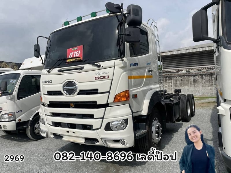 สิบล้อหัวคัสซี HINO FM1A 344 แรง ปี 2567 (2969)