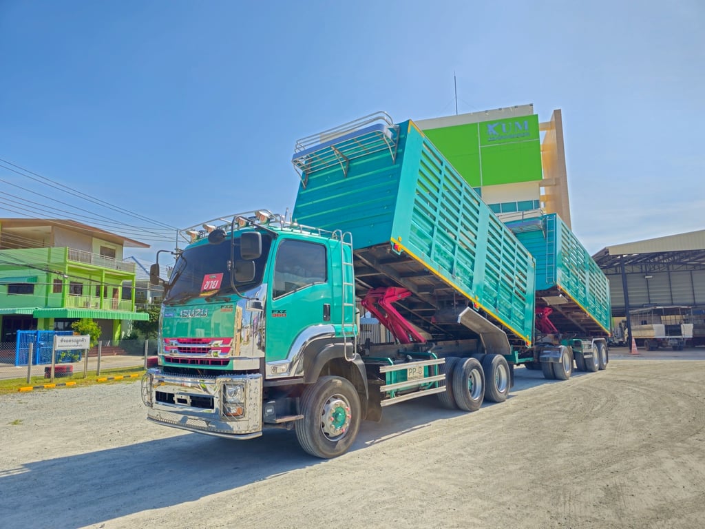 สิบล้อดั้มพ์พ่วงเกษตร ISUZU FXZ 360แรงม้า ปี 66 (4795,4796) สิบล้อดั้มพ์พ่วงเกษตร ISUZU FXZ 360แรงม้า ปี 66 (4795,4796)