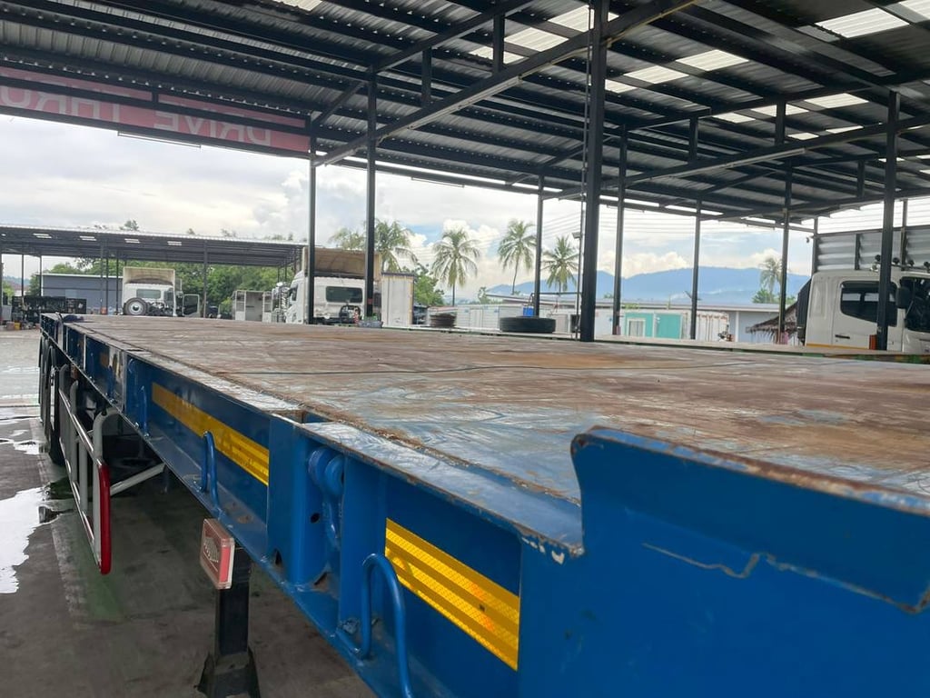 หางพื้นเรียบ สามเพลา อู่ WAFA ปี 2566 (2350) หางพื้นเรียบ สามเพลา อู่ WAFA ปี 2566 (2350)