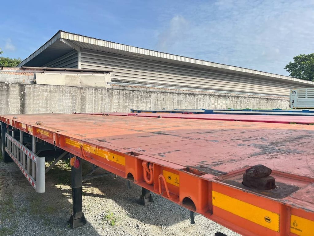 หางพื้นเรียบ สามเพลา อู่ดังสามมิตร ปี 65 (6080) หางพื้นเรียบ สามเพลา อู่ดังสามมิตร ปี 65 (6080)