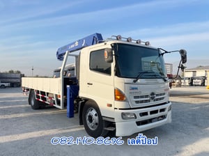 หกล้อกระบะติดเครน HINO FG8J 212แรง ปี 2556  TADANO 8 ตัน 3 ปลอก(7098)