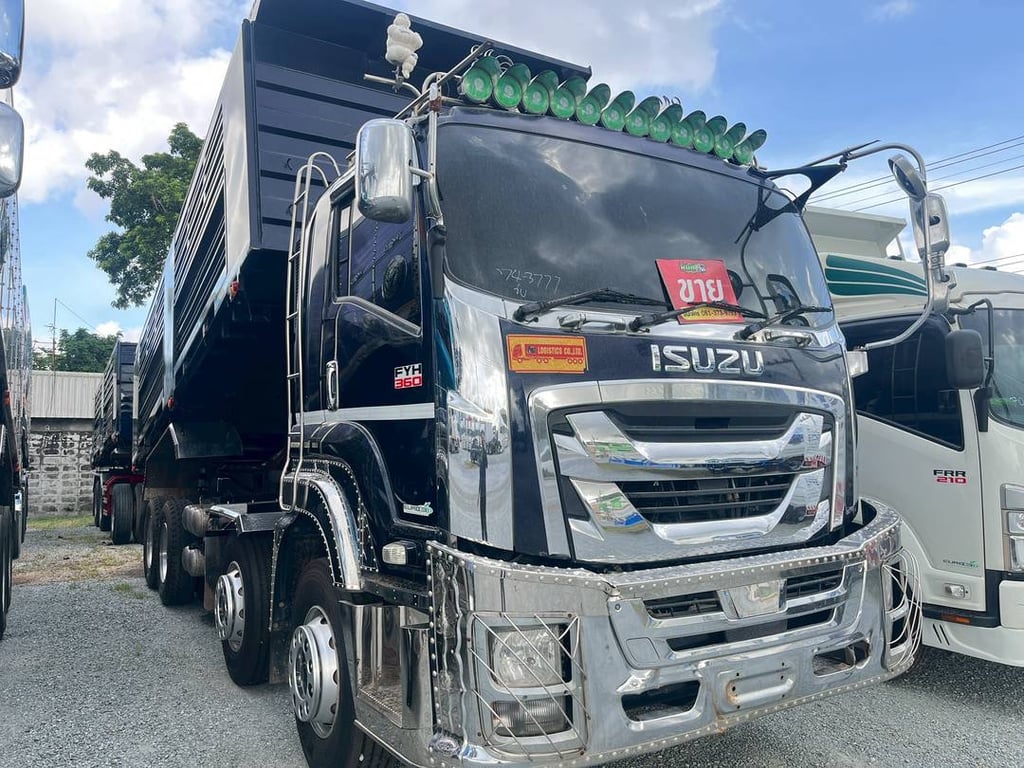 ISUZU FYH 360แรงม้า รถบรรทุก 12ล้อ พ่วงแม่ลูก ปี2022 (3777,3778)