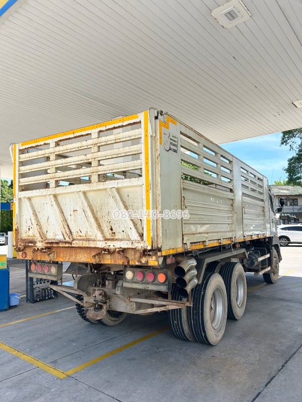 สิบล้อดั้มพ์ HINO FM1A 344 แรงม้า ปี 66 กระบะสามมิตร ไมล์ 152,xxx km. (5411)