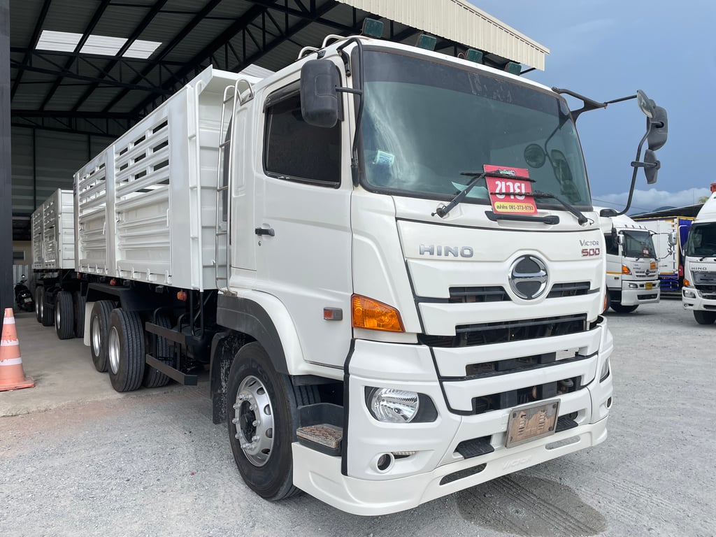 สิบล้อดั้มพ์พ่วงแม่ลูก กระบะสามมิตรแท้  HINO FM1A 344แรง ปี 2566 (1506,1507)