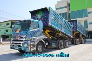 🔥💥 โปรลดกระหน่ำต่ำกว่าทุน ดั้มพ์พ่วง344💥🔥 สิบล้อดั้มพ์พ่วง HINO VICTOR 500  FM1A 344แรง ปี 67 (5491,5492)