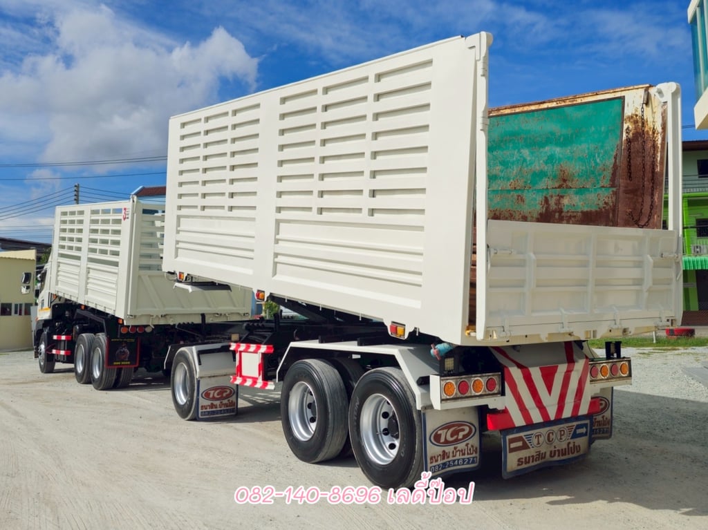 สิบล้อดั้มพ์พ่วงเกษตร HINO VICTOR 500 FM1A 344แรง ปี 2566 (7371,9338)