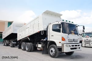 สิบล้อดั้มพ์พ่วง Hino FM1A  344 แรงม้า ปี 2556 (3163,3164)