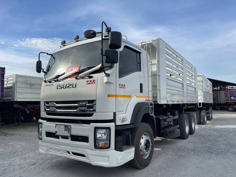 สิบล้อดั้มพ์พ่วงแม่ลูก ISUZU FXZ 360 ปี 65 (3843,3844)