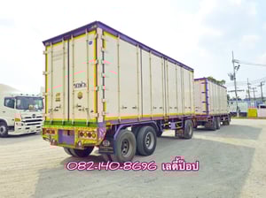 สิบล้อตู้สิบบานพ่วง HINO FL8J 260แรง ปี 60 คู่ตู้สามเพลา ปี 63 (3133,4972)