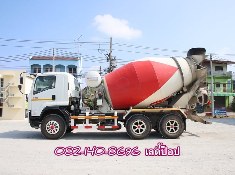 🔥💥โปsลดกระหน่ำต่ำกว่าทุน รถโม่ปูน 💥🔥 สิบล้อโม่ปูน ISUZU FXZ  320แรง ปี 66 (0237)